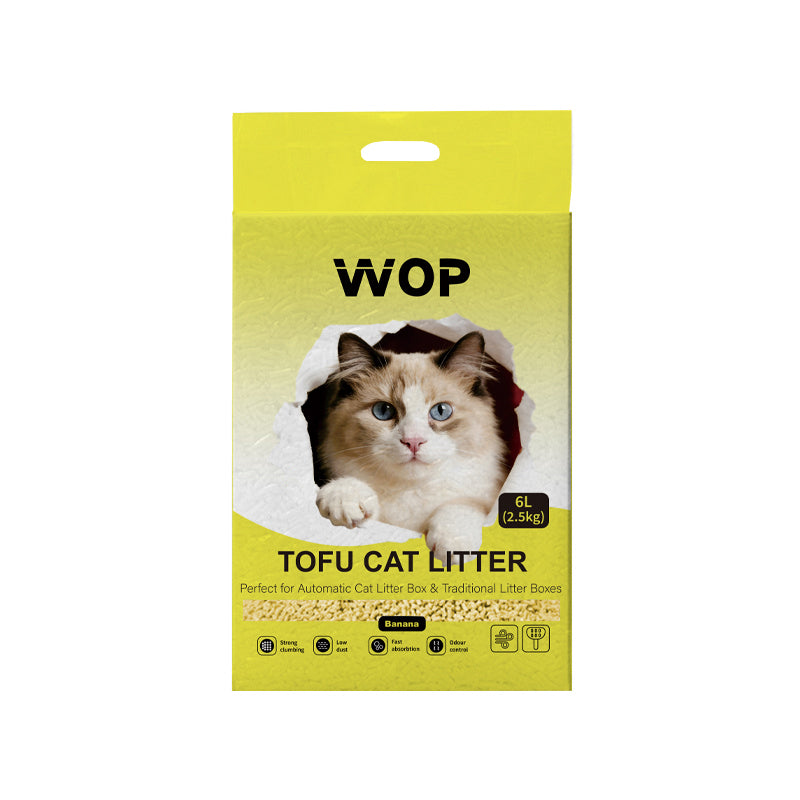 Litière pour chat TOFU Banane