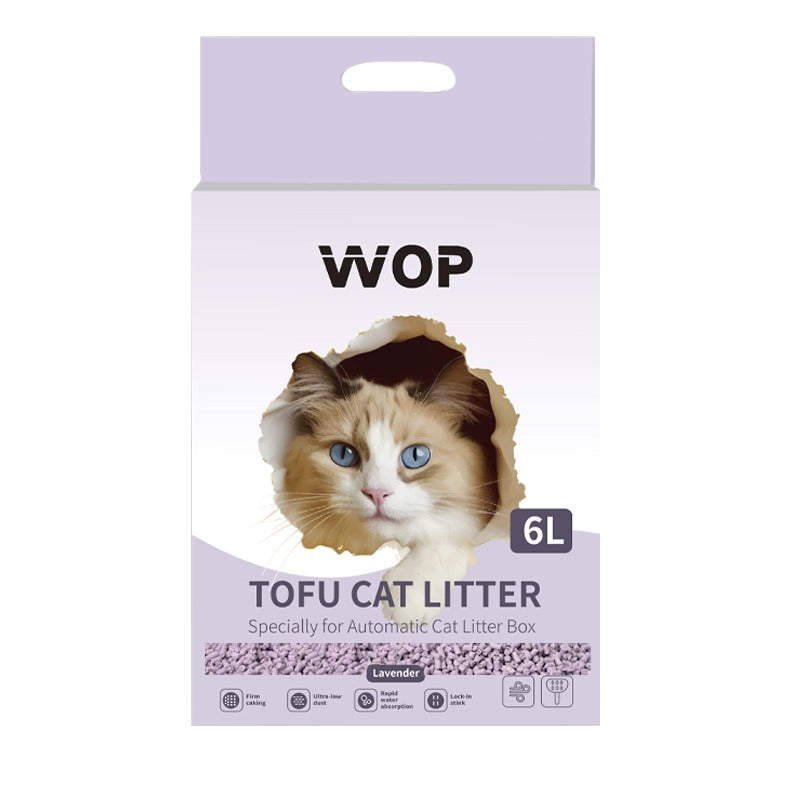 Litière pour chat TOFU Lavande