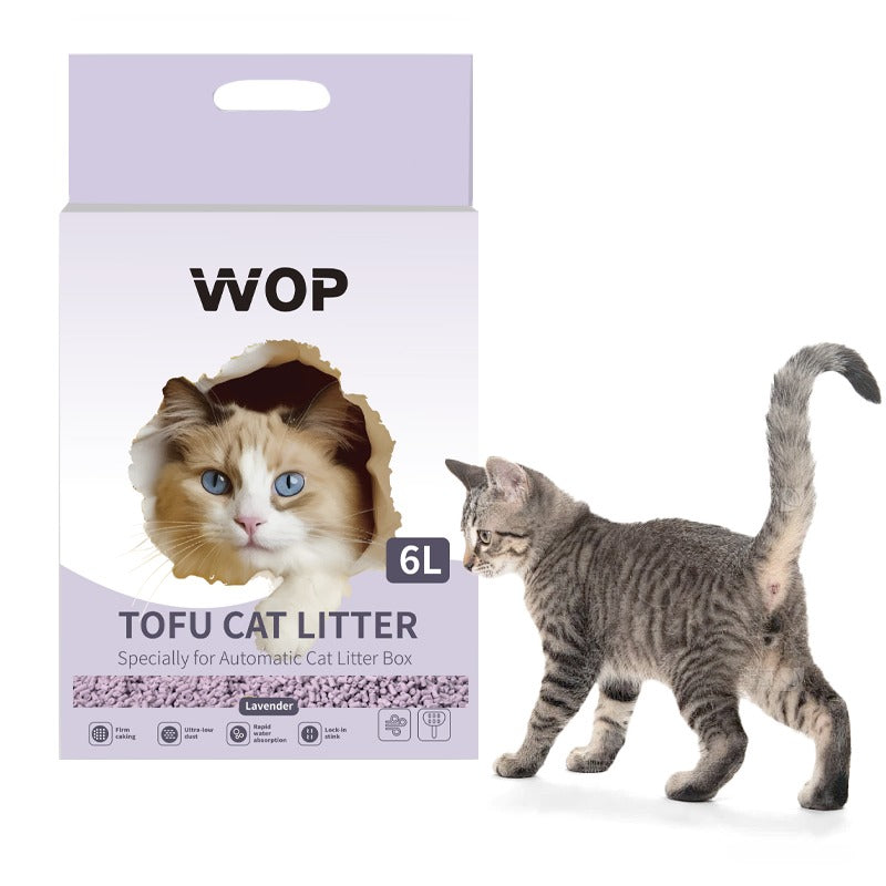 Litière pour chat TOFU Lavande