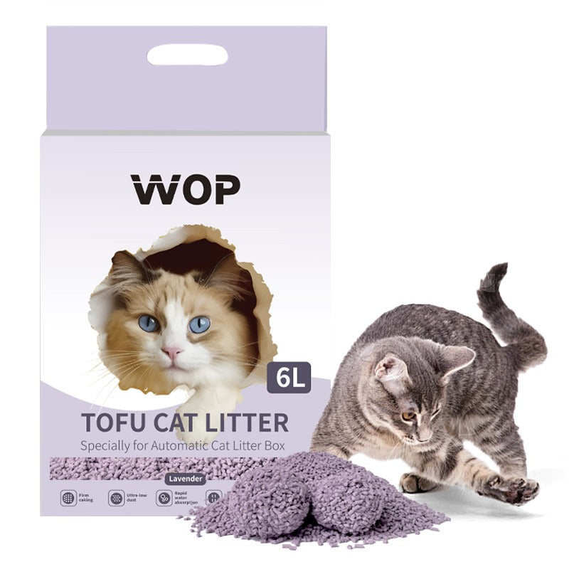 Litière pour chat TOFU Lavande