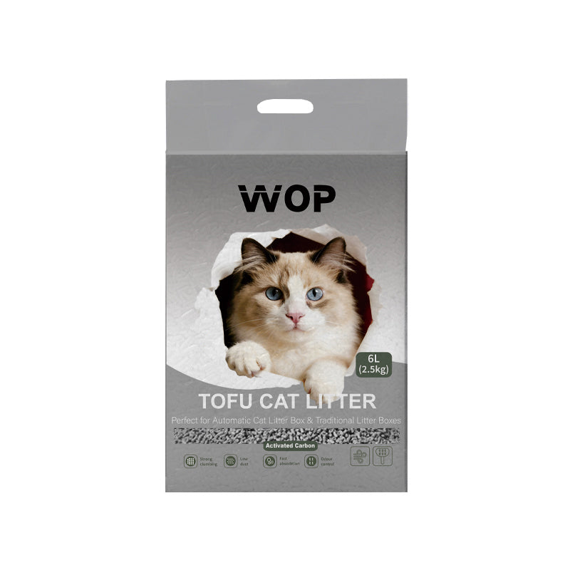 Litière pour chat TOFU Charbon actif