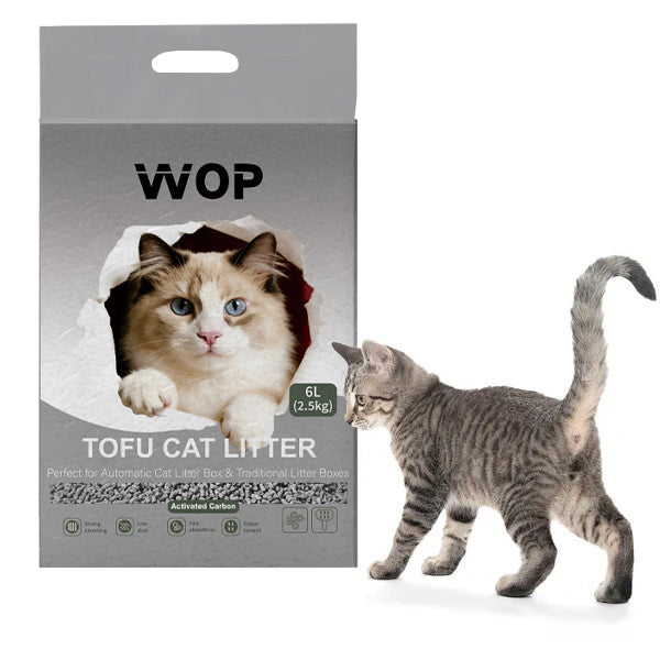Litière pour chat TOFU Charbon actif