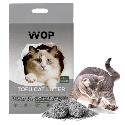 Litière pour chat TOFU Charbon actif
