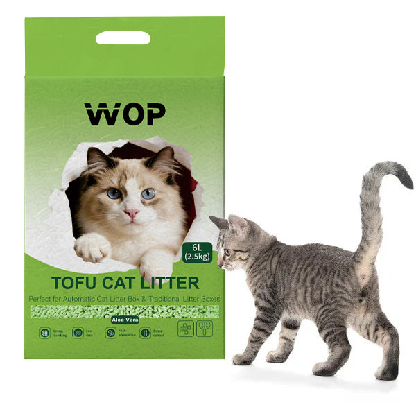 Litière pour chat TOFU Aloe Vera