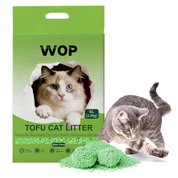 Litière pour chat TOFU Aloe Vera