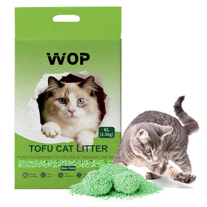 Litière pour chat TOFU Aloe Vera