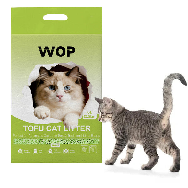 Litière pour chat TOFU Pomme