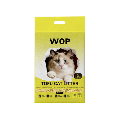 Litière pour chat TOFU Banane