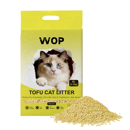 Litière pour chat TOFU Banane