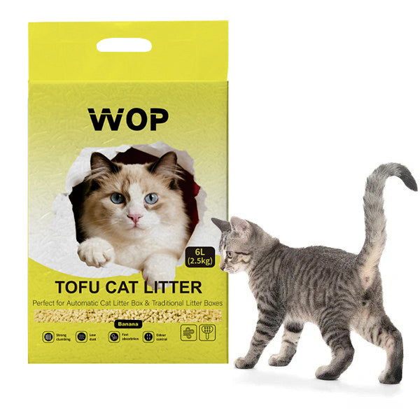 Litière pour chat TOFU Banane