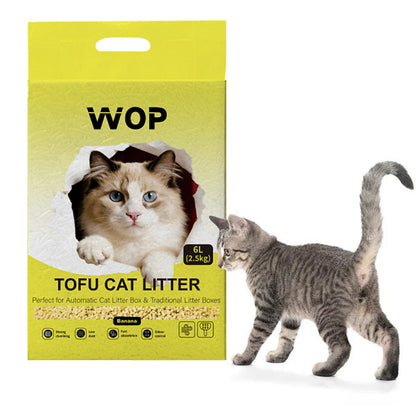 Litière pour chat TOFU Banane