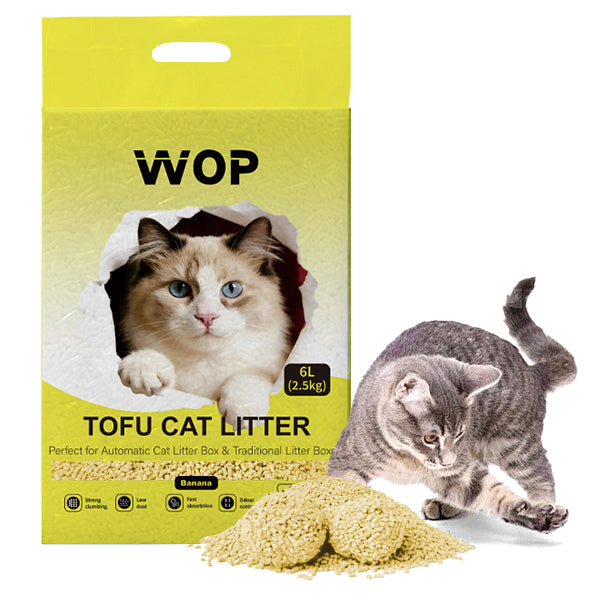 Litière pour chat TOFU Banane