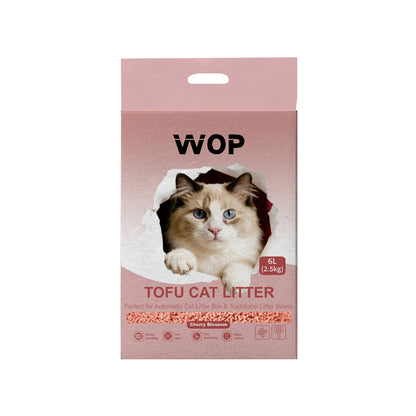 Litière pour chat TOFU Fleur de cerisier