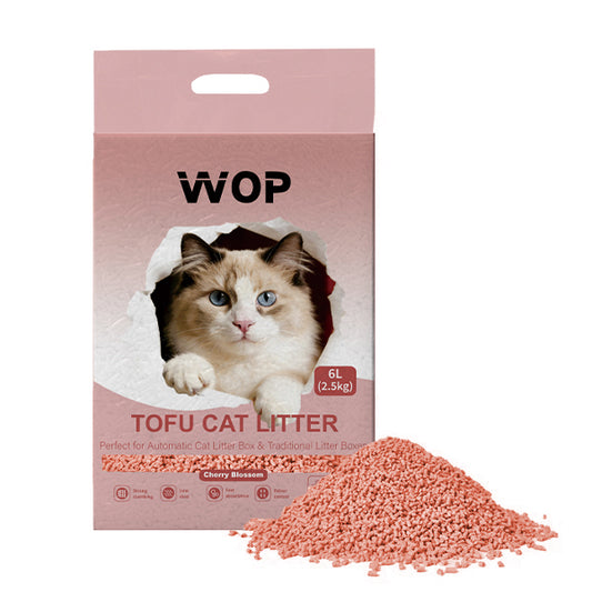 Litière pour chat TOFU Fleur de cerisier