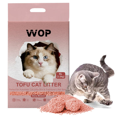 Litière pour chat TOFU Fleur de cerisier