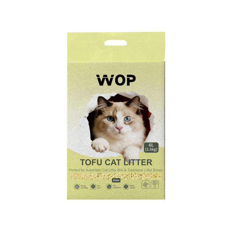 Litière pour chat TOFU Maïs