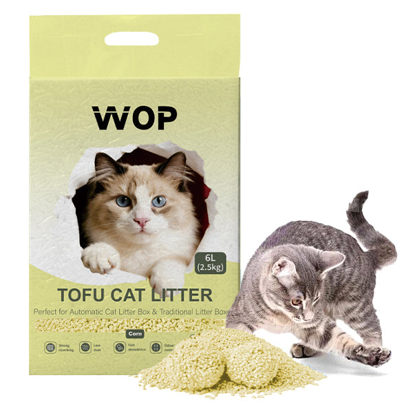 Litière pour chat TOFU Maïs