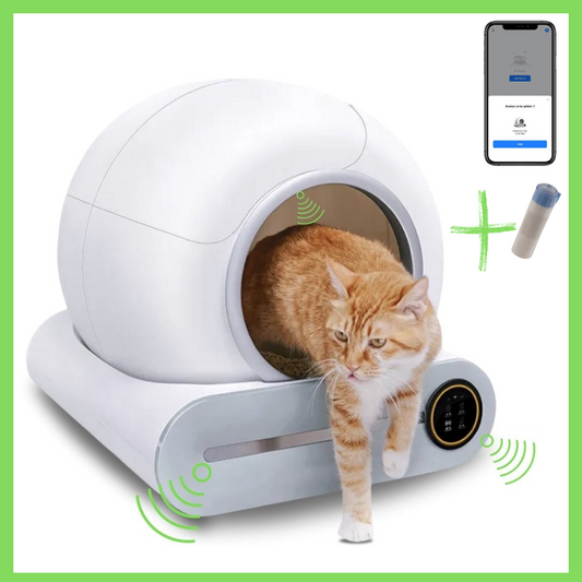 Bac à litière autonettoyante pour chats