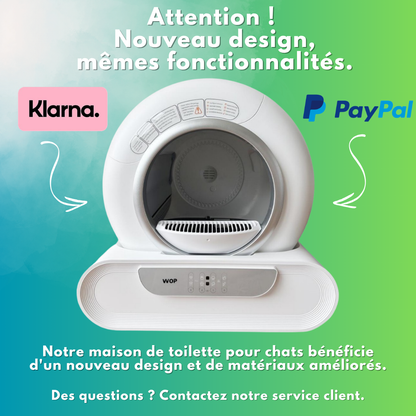 Bac à litière autonettoyante pour chats