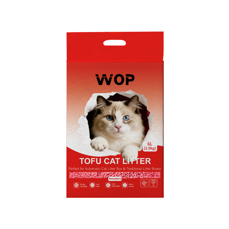 Litière pour chat TOFU  Fraise