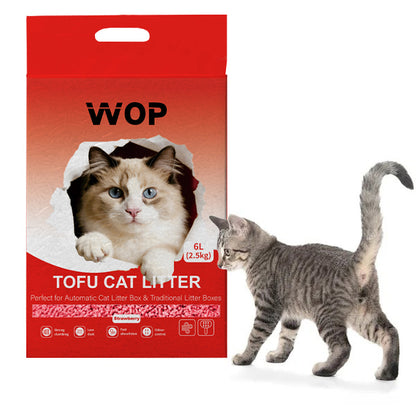 Litière pour chat TOFU  Fraise