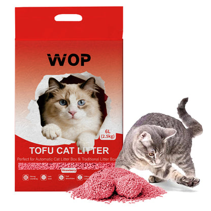 Litière pour chat TOFU  Fraise