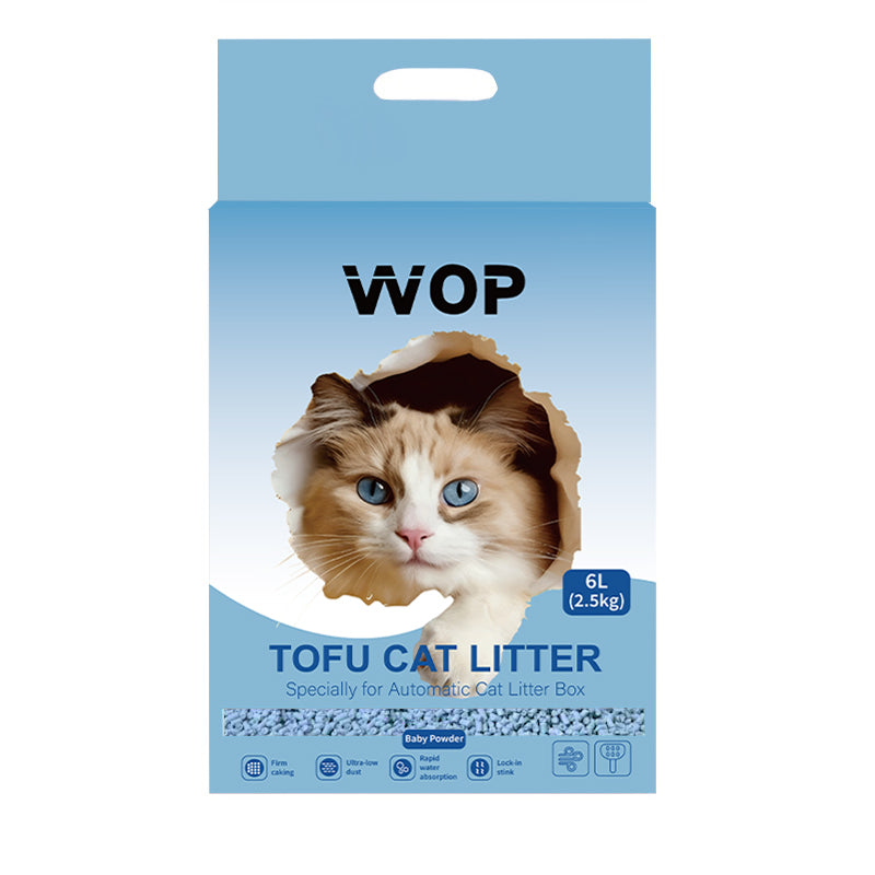 Litière pour chat TOFU Poudre pour bébé