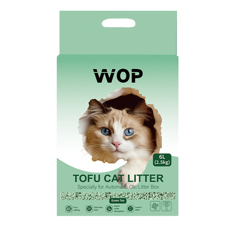 Litière pour chat TOFU Thé vert