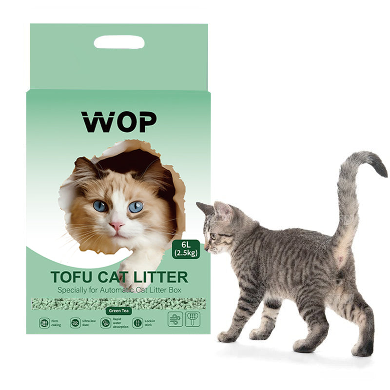 Litière pour chat TOFU Thé vert